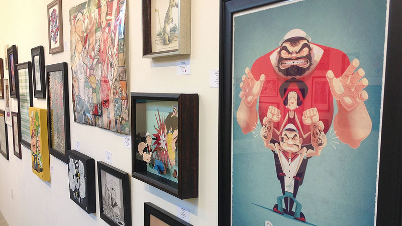 Popeye art show - Hero Complex Gallery' 85th Popeye anniversary tribute