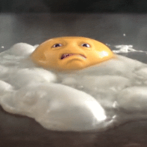 Denny's Tumblr - Stressed Out Fried Egg