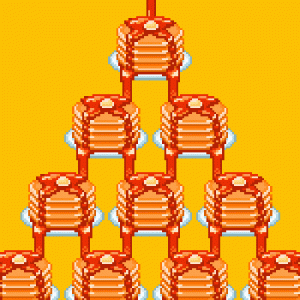 Denny's Tumblr - Pixel Art Pancake Stack