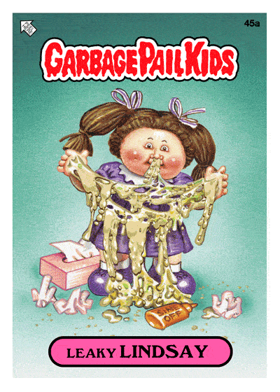 Garbage Pail Kids NFTs - Leaky Lindsay GIF