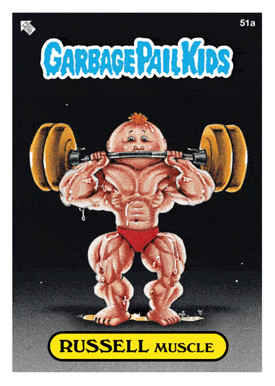 Garbage Pail Kids NFTs - Russell Muscle GIF
